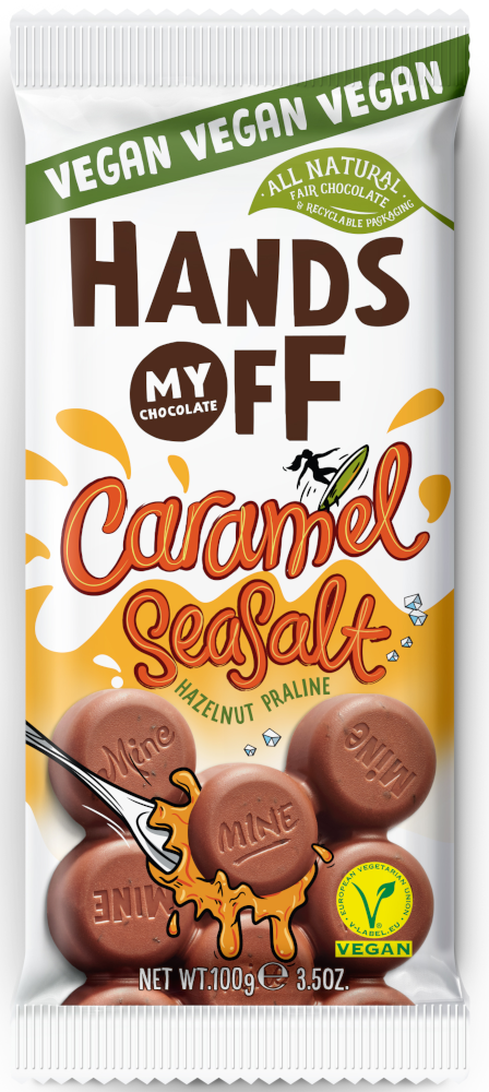 Hands off my Chocolate Caramel Seasalt vegane Schokolade