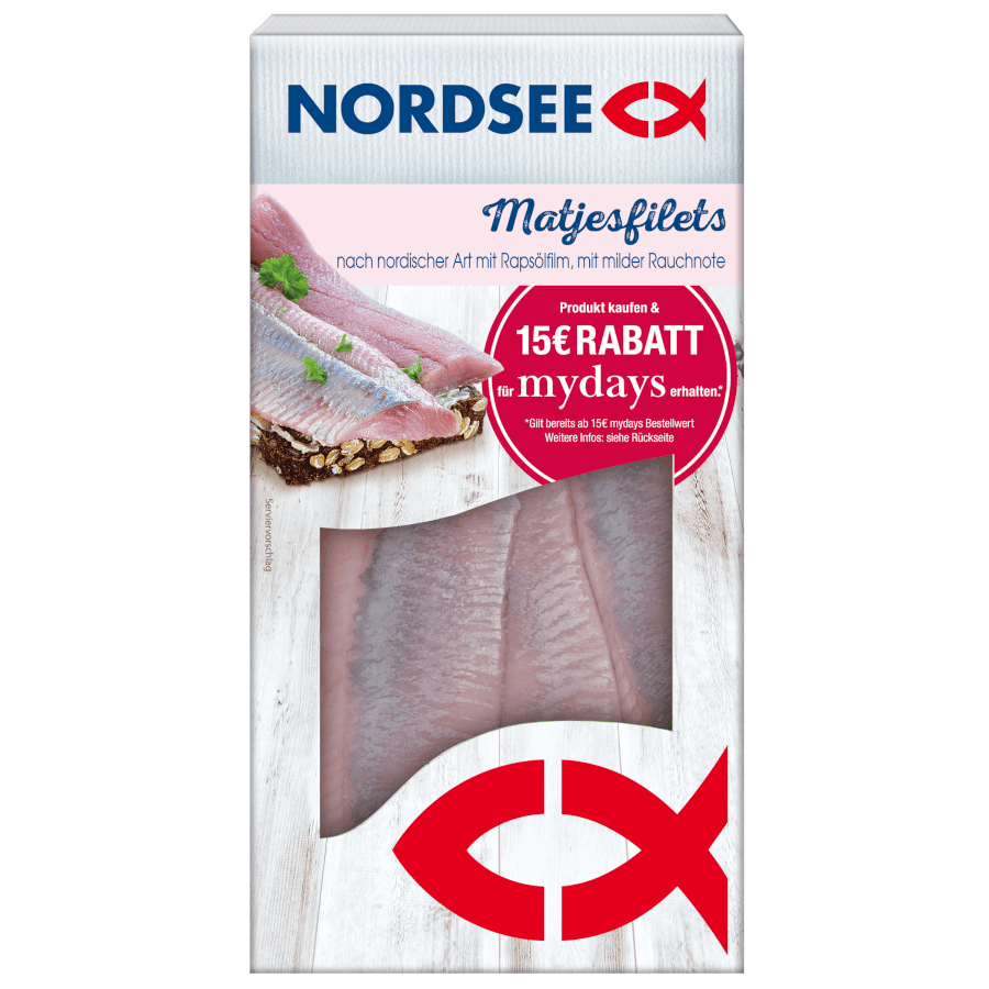Nordsee Matjesfilets mit milder Rauchnote