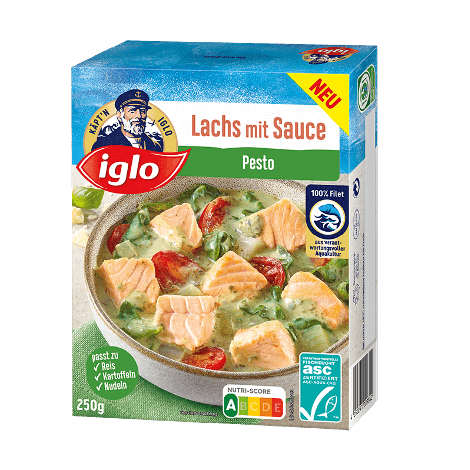 iglo Lachs mit Sauce Pesto