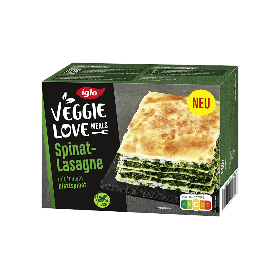 iglo VEGGIE LOVE Meals Spinat-Lasagne