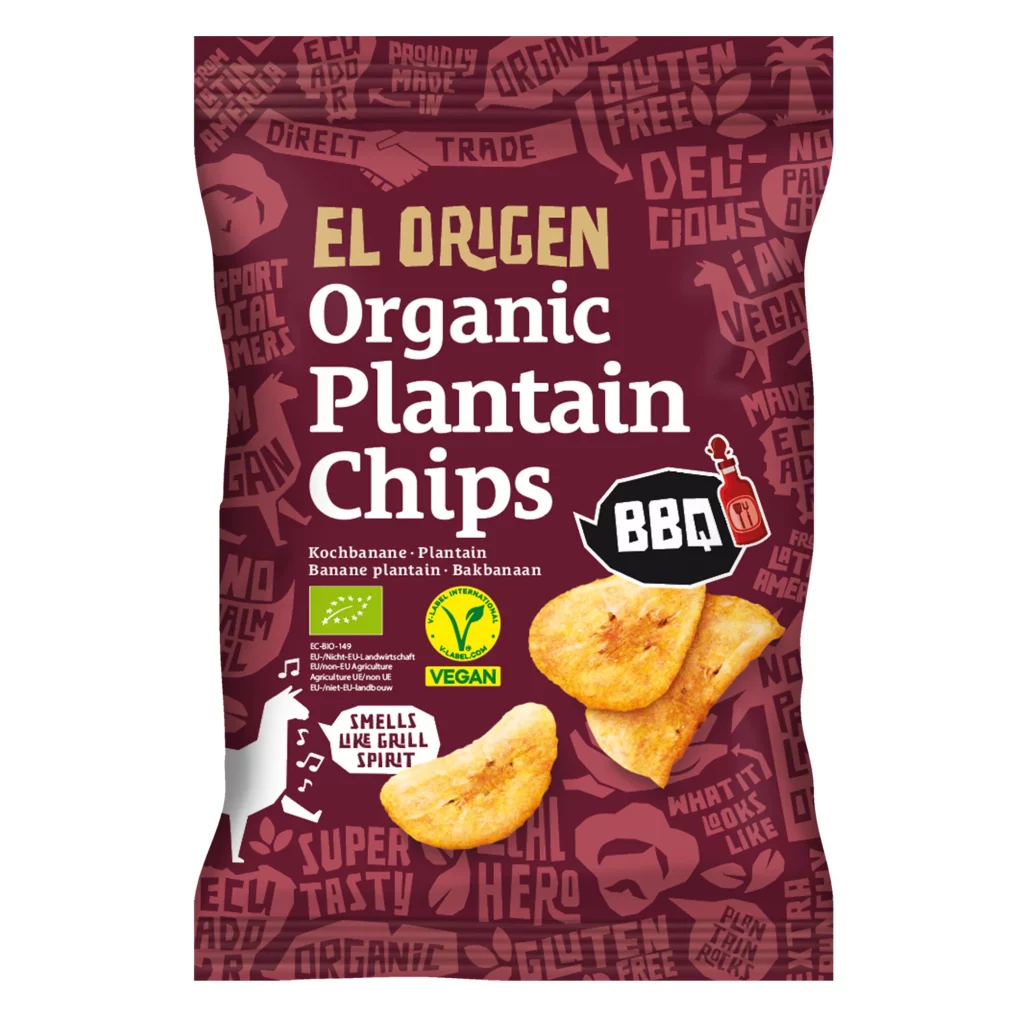 el origen Organic Plantain Chips BBQ